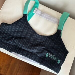 Born Primitive Black and Teal Sports Bra